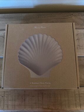 Meri Meri Bamboo Plate Set (Shell shaped)